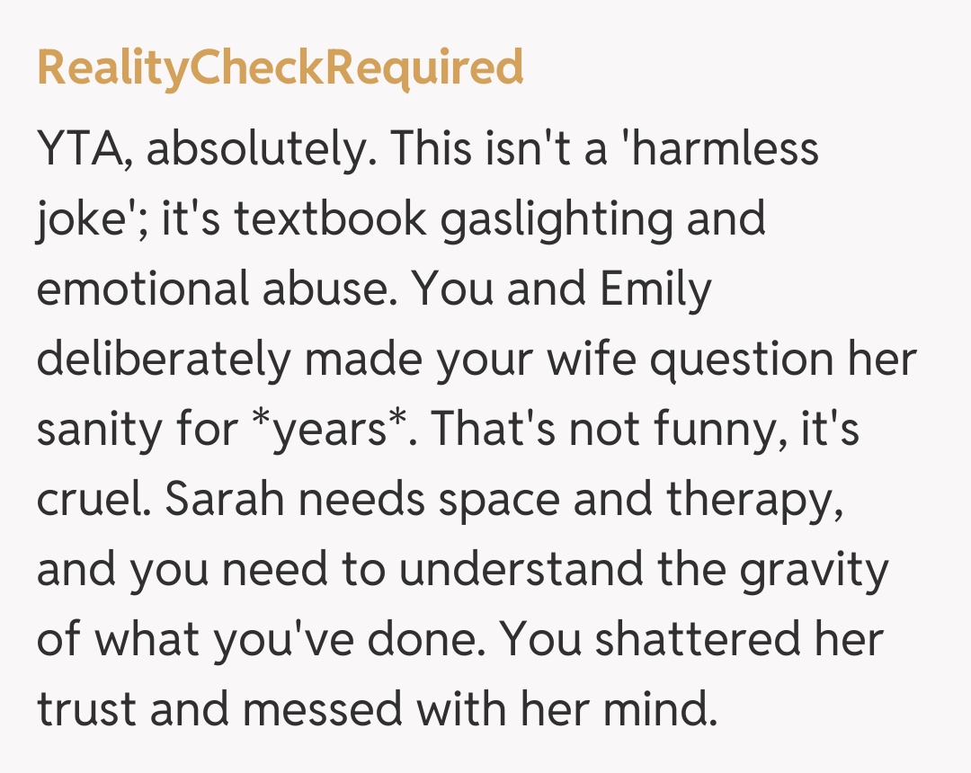 Comentariu de la RealityCheckRequired