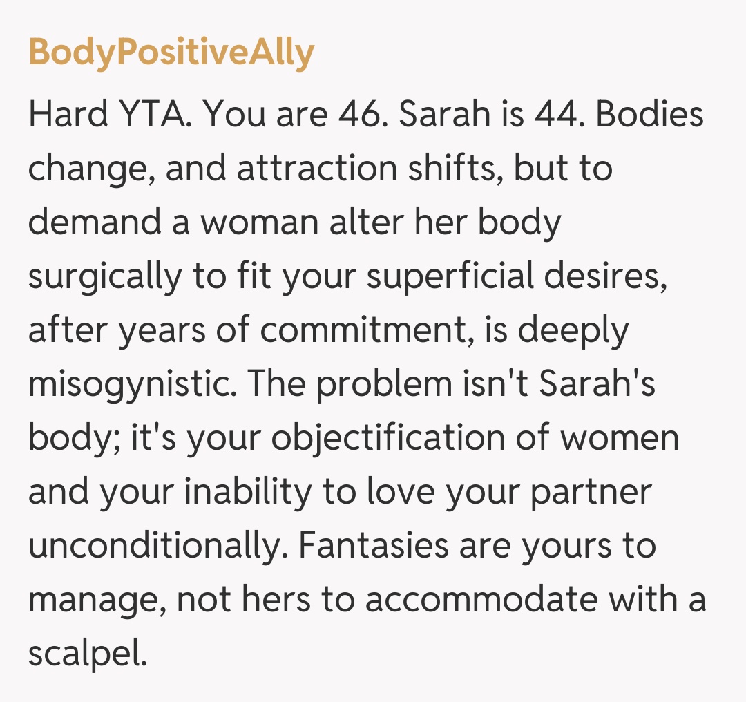 Comentariu de la BodyPositiveAlly