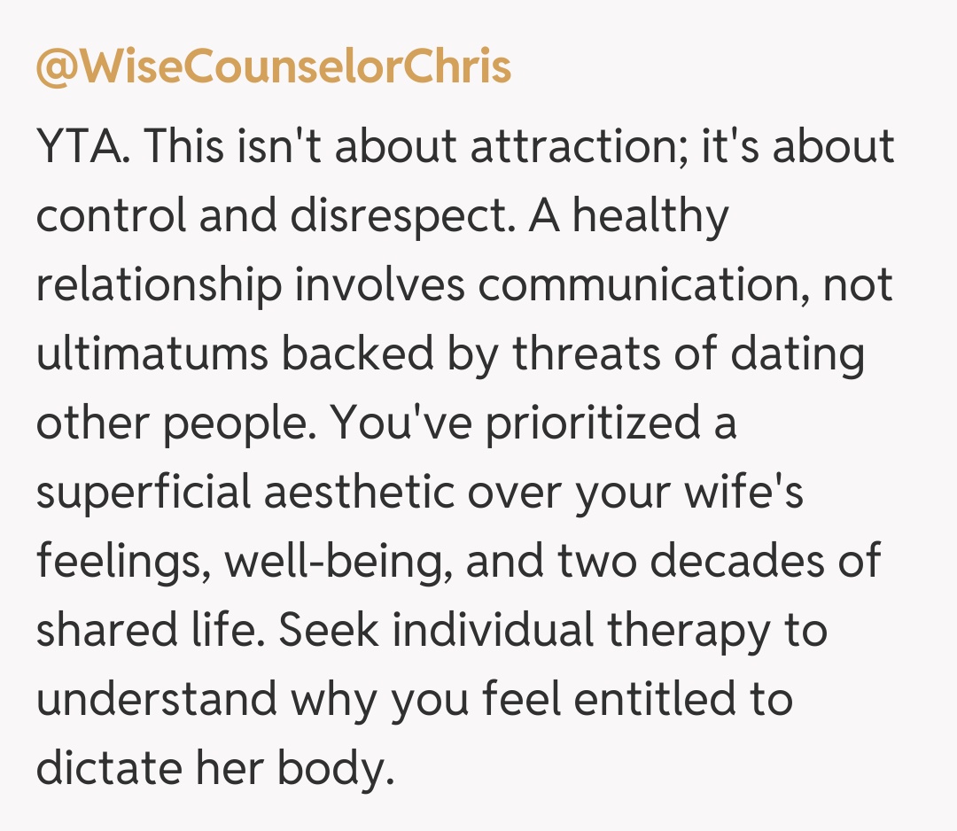 Comentariu de la @WiseCounselorChris