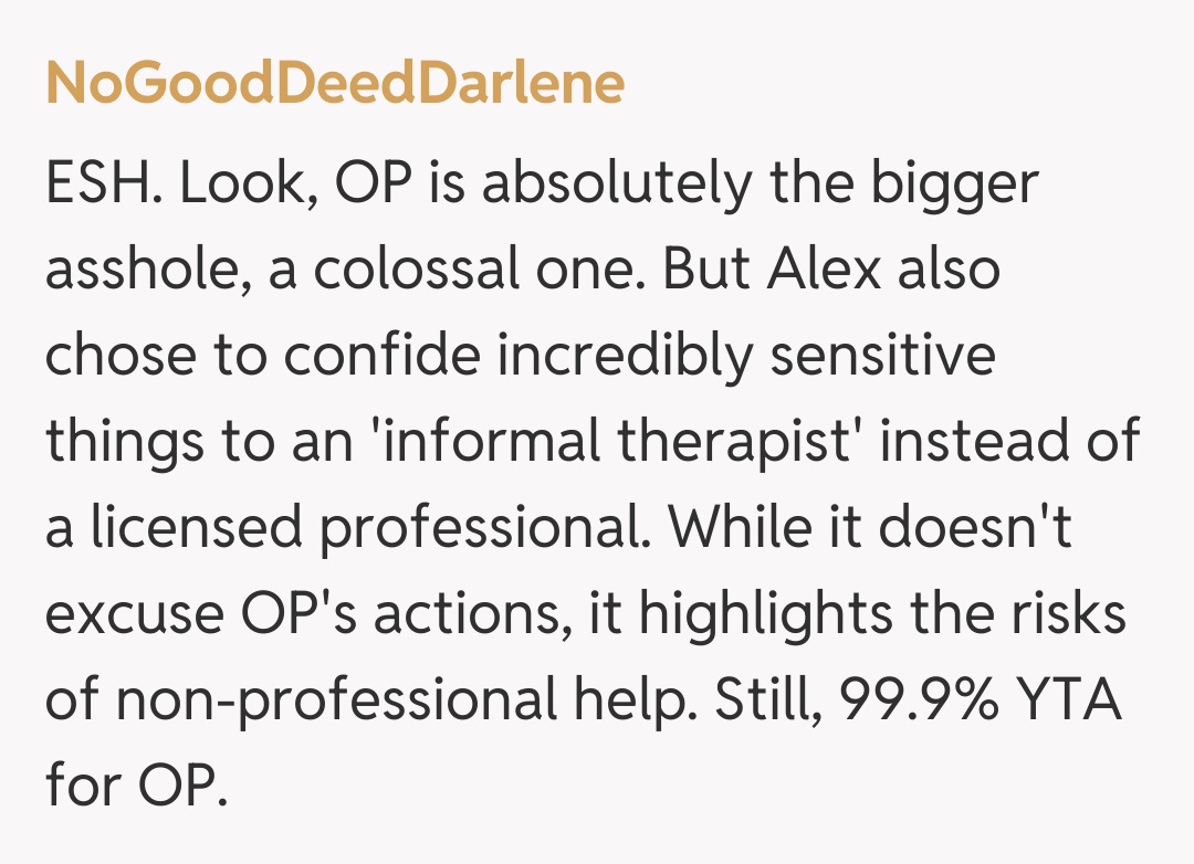 Comentariu de la NoGoodDeedDarlene