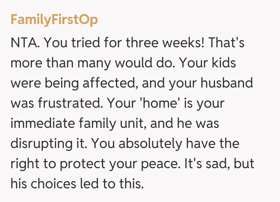 Comentariu de la FamilyFirstOp