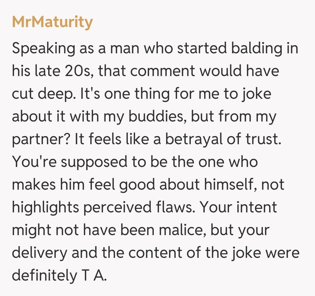 Comentariu de la MrMaturity