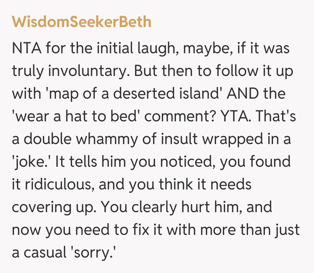 Comentariu de la WisdomSeekerBeth