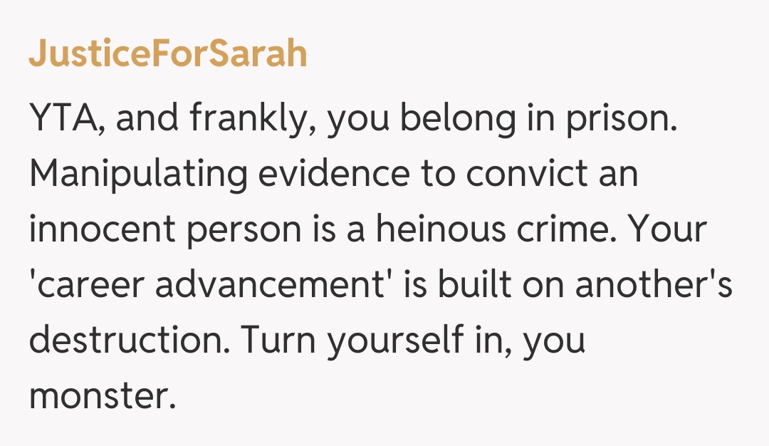 Comentariu de la JusticeForSarah