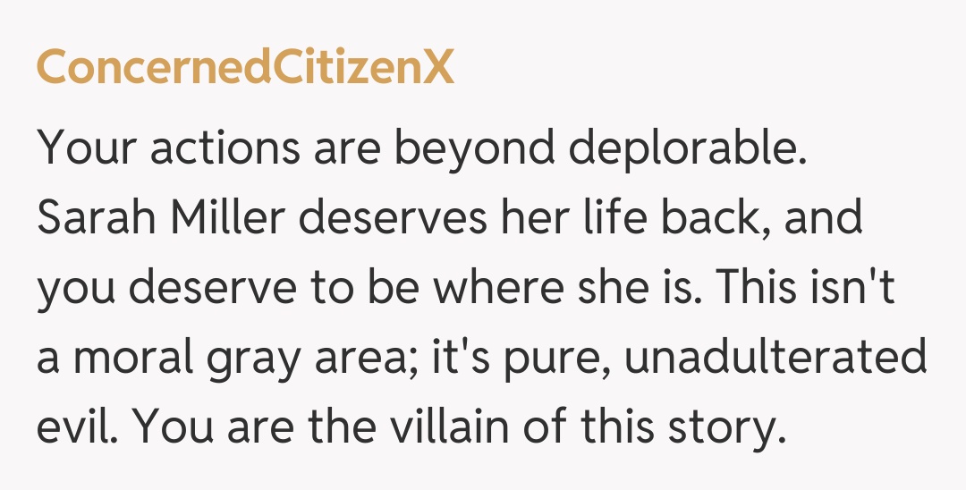 Comentariu de la ConcernedCitizenX