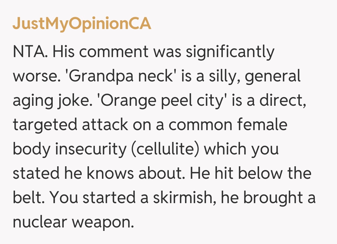 Comentariu de la JustMyOpinionCA