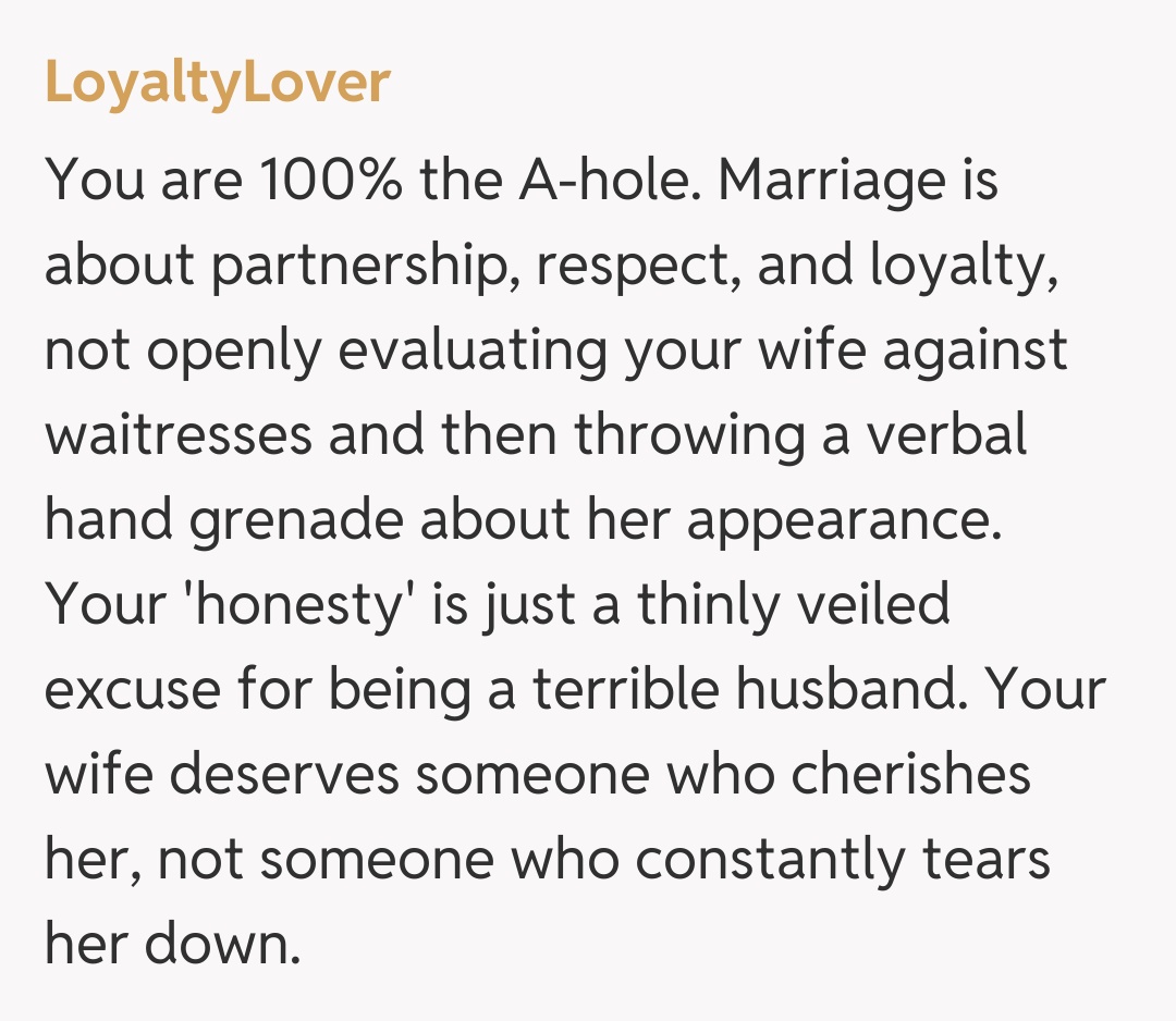 Comentariu de la LoyaltyLover