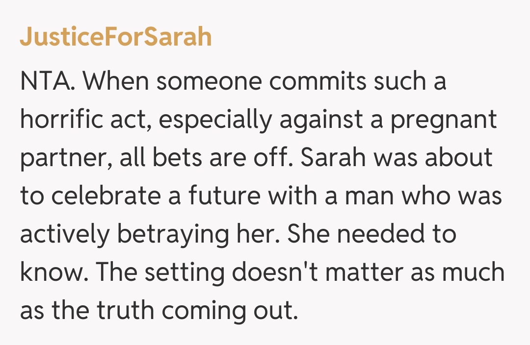 Comentariu de la JusticeForSarah