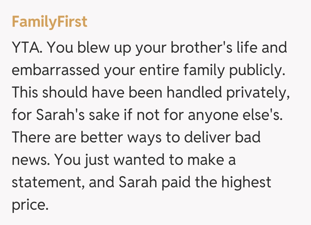 Comentariu de la FamilyFirst