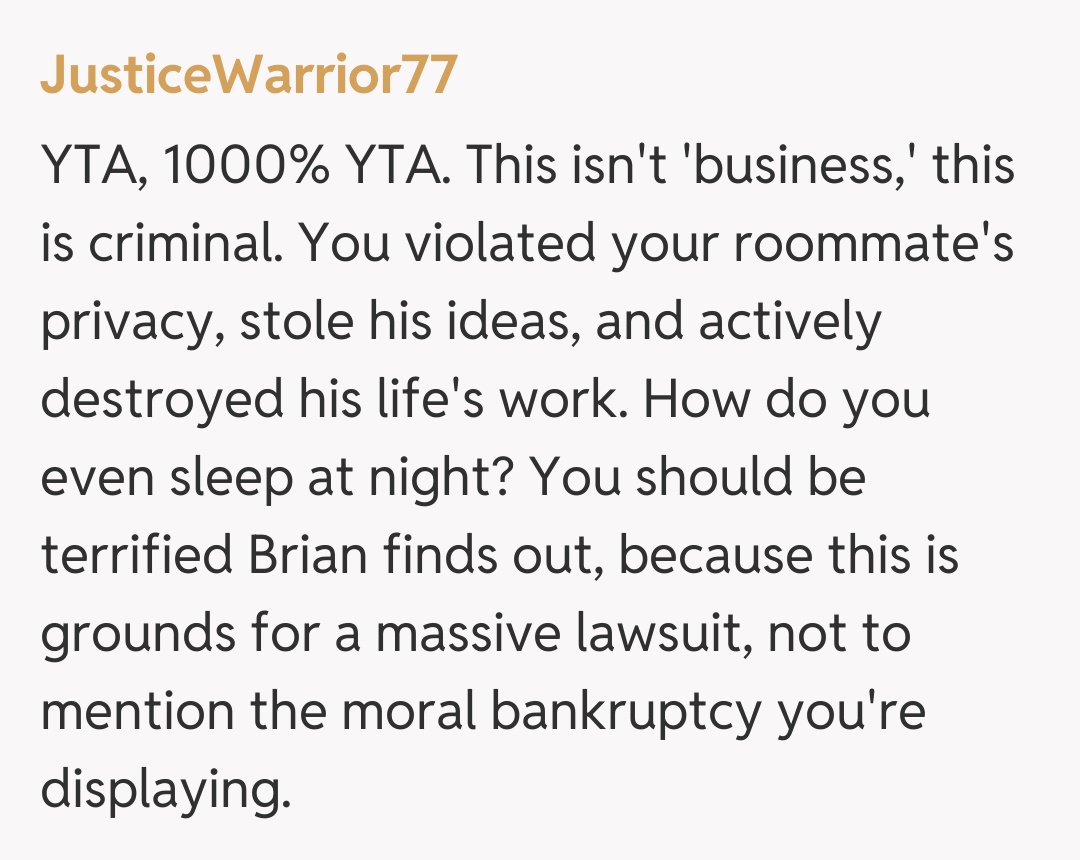 Comentariu de la JusticeWarrior77