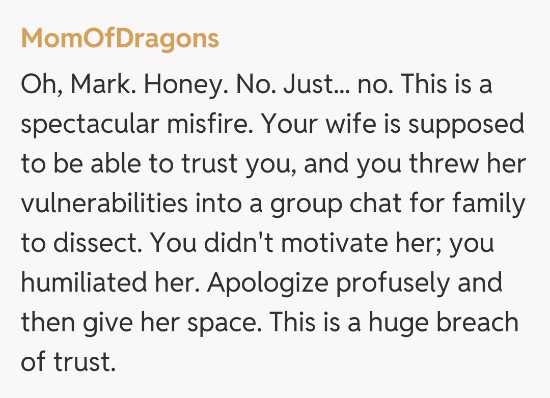 Comentariu de la MomOfDragons