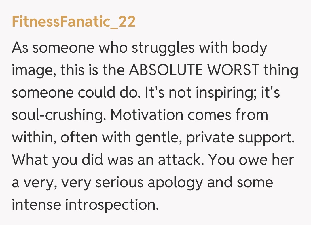 Comentariu de la FitnessFanatic_22