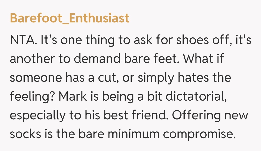 Comentariu de la Barefoot_Enthusiast