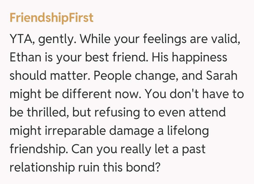 Comentariu de la FriendshipFirst
