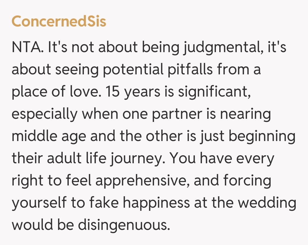 Comentariu de la ConcernedSis