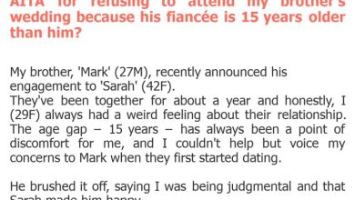Photo of AITA for refusing to attend my brother’s wedding because his fiancée is 15 years older than him?