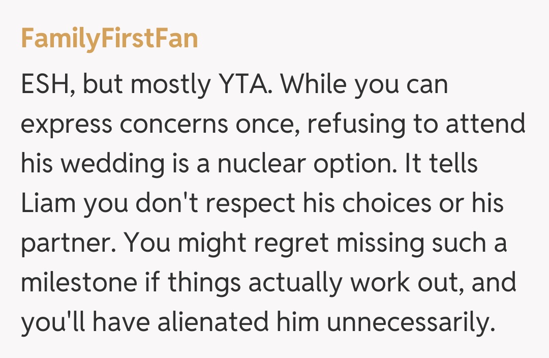 Comentariu de la FamilyFirstFan