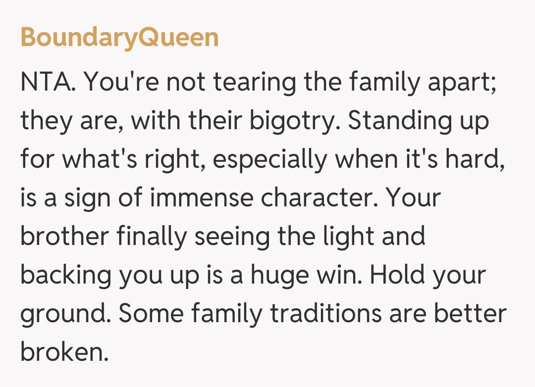 Comentariu de la BoundaryQueen