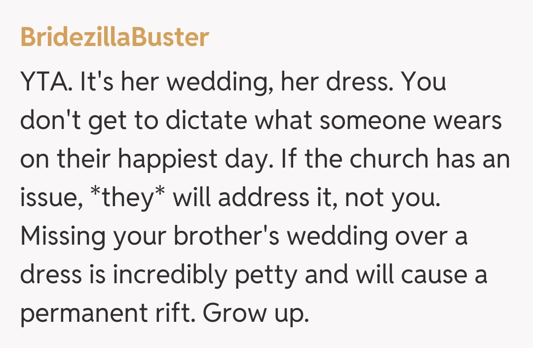 Comentariu de la BridezillaBuster