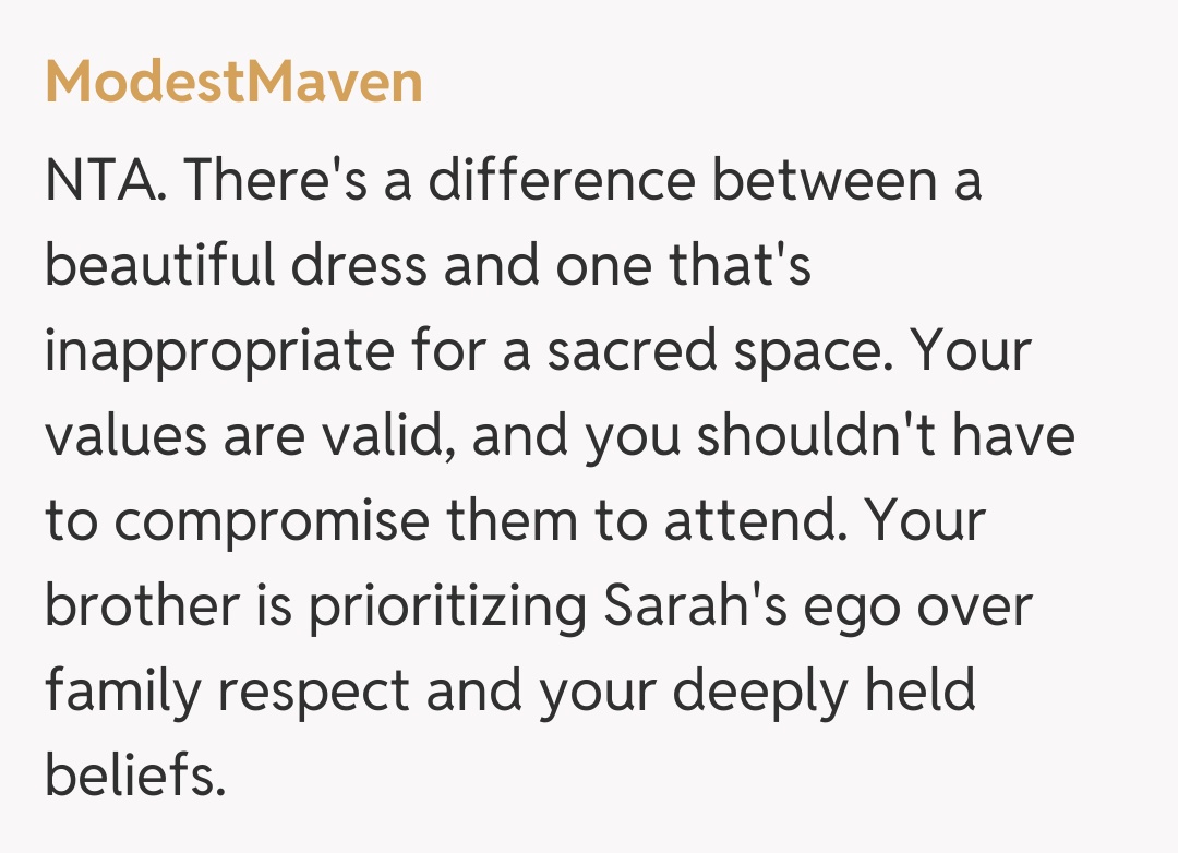 Comentariu de la ModestMaven