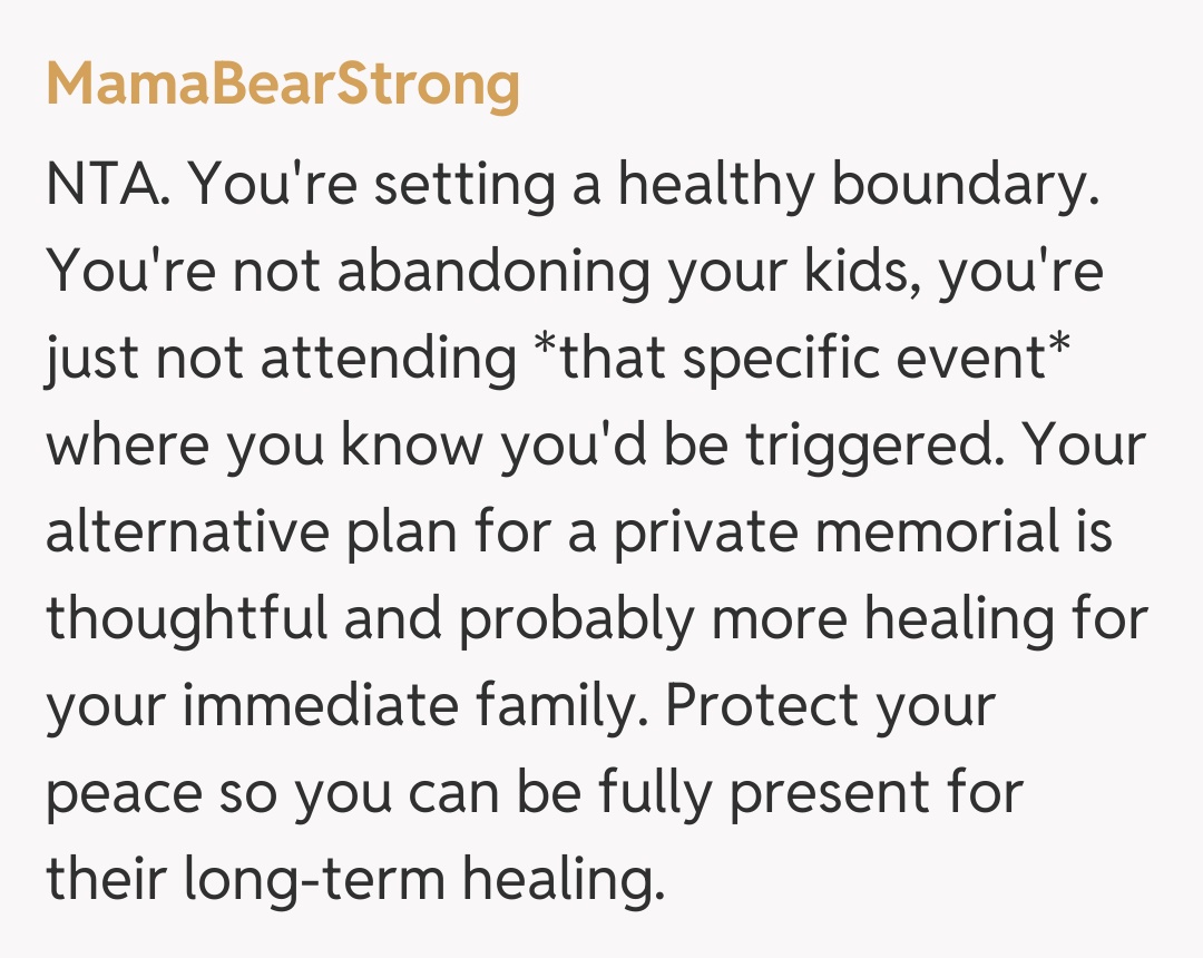 Comentariu de la MamaBearStrong
