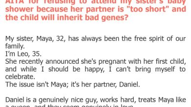 Photo of AITA for refusing to attend my sister’s baby shower because her partner is “too short” and the child will inherit bad genes?