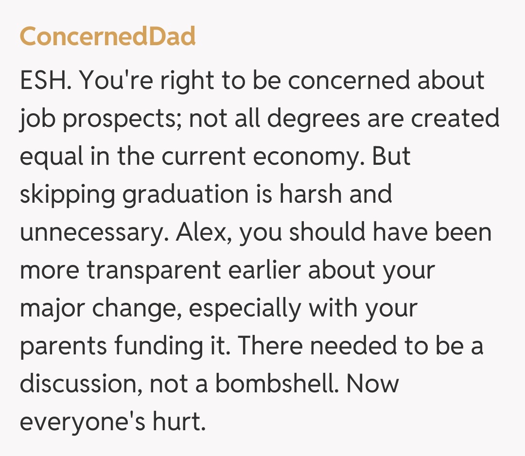 Comentariu de la ConcernedDad