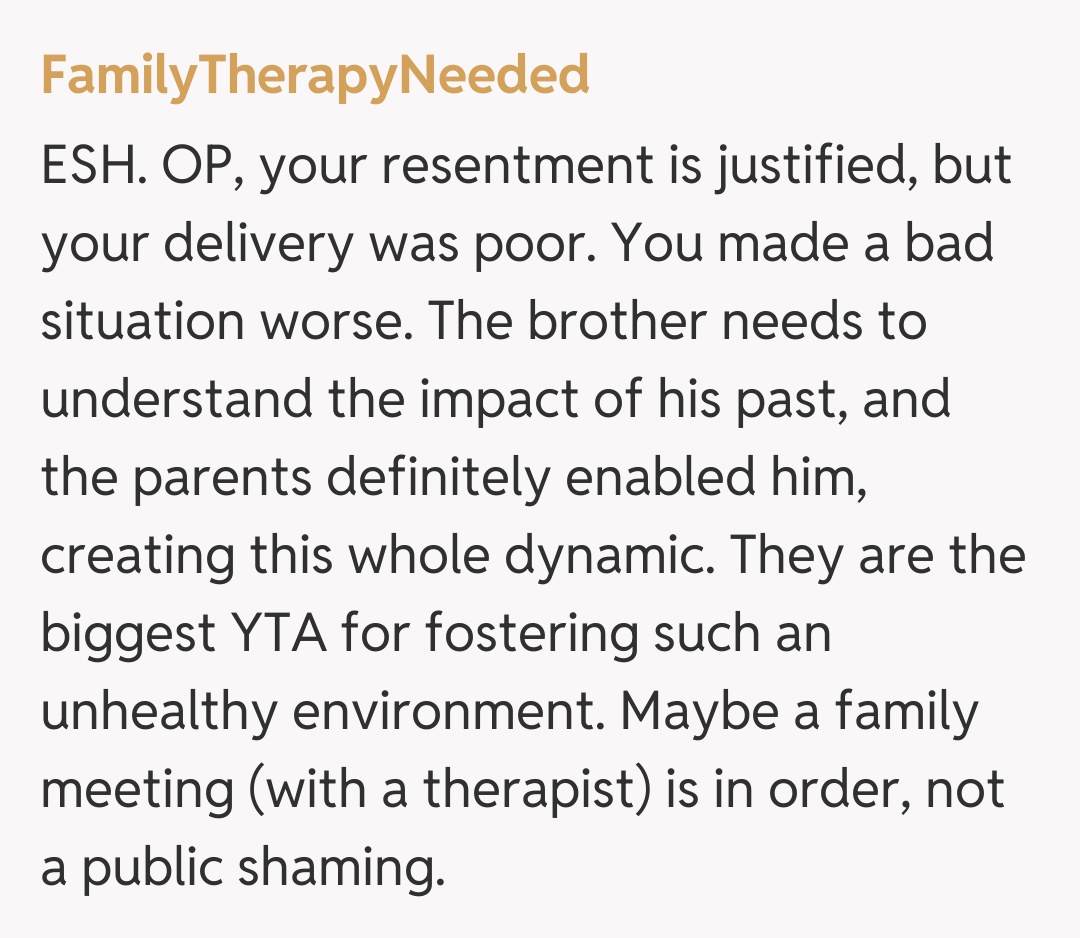 Comentariu de la FamilyTherapyNeeded