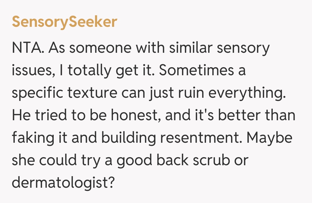Comentariu de la SensorySeeker