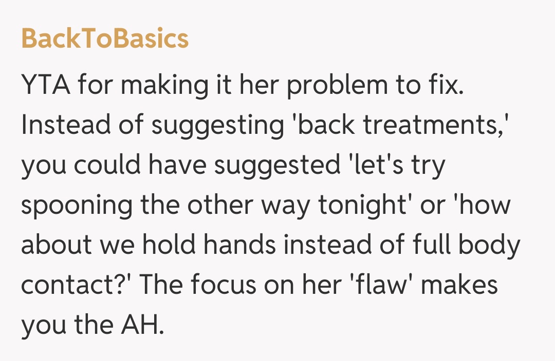 Comentariu de la BackToBasics