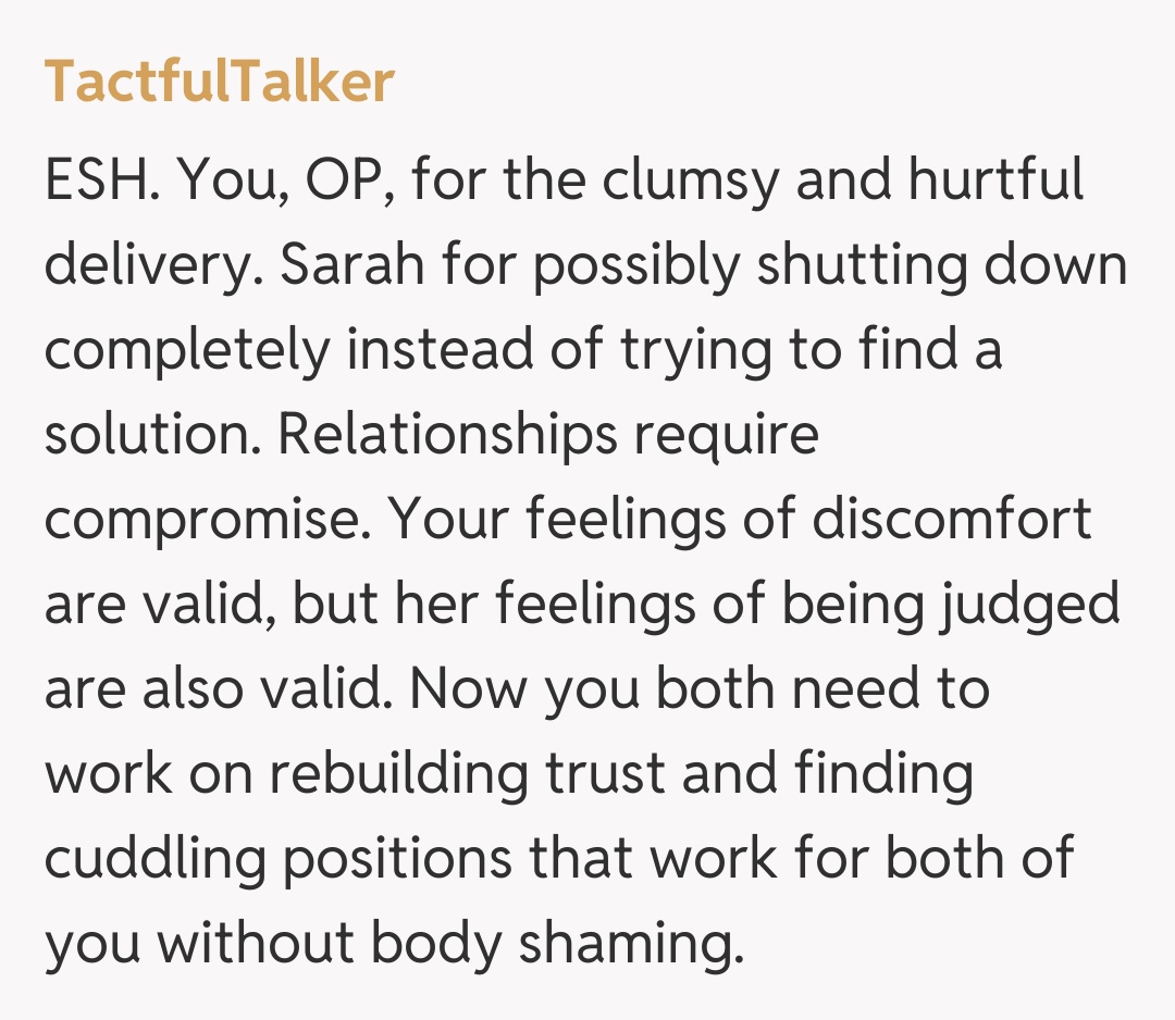 Comentariu de la TactfulTalker