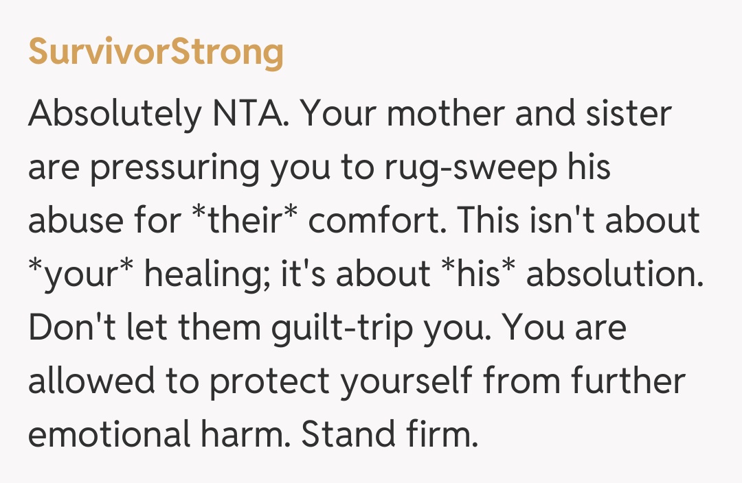 Comentariu de la SurvivorStrong