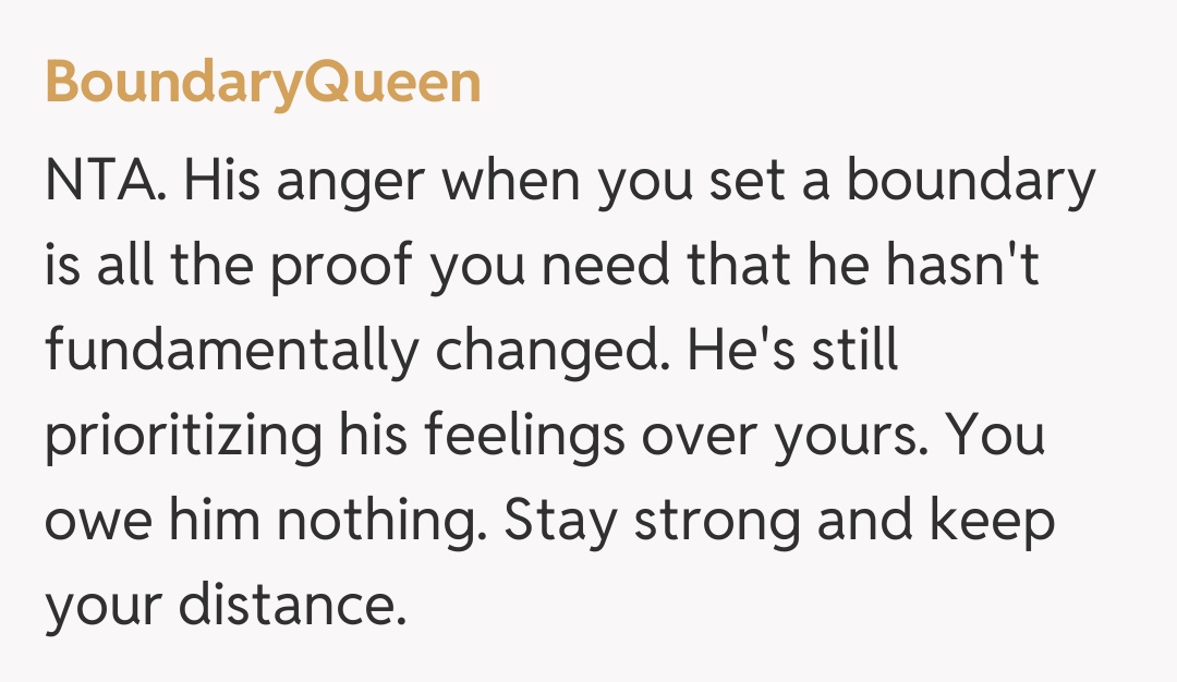 Comentariu de la BoundaryQueen