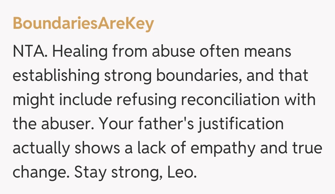 Comentariu de la BoundariesAreKey