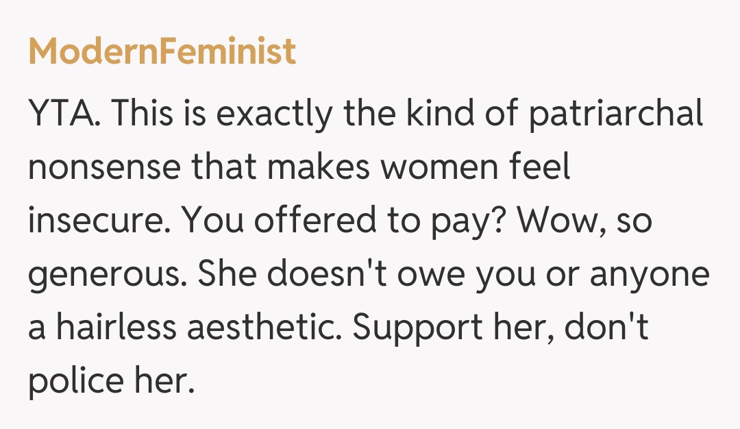 Comentariu de la ModernFeminist