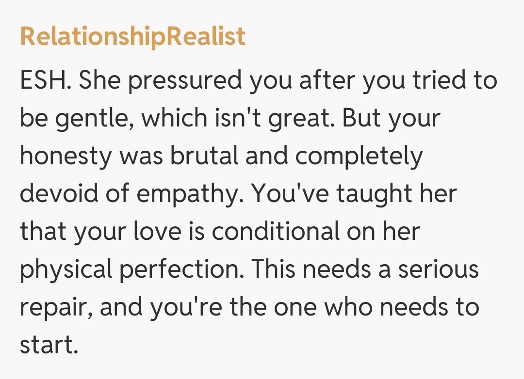 Comentariu de la RelationshipRealist