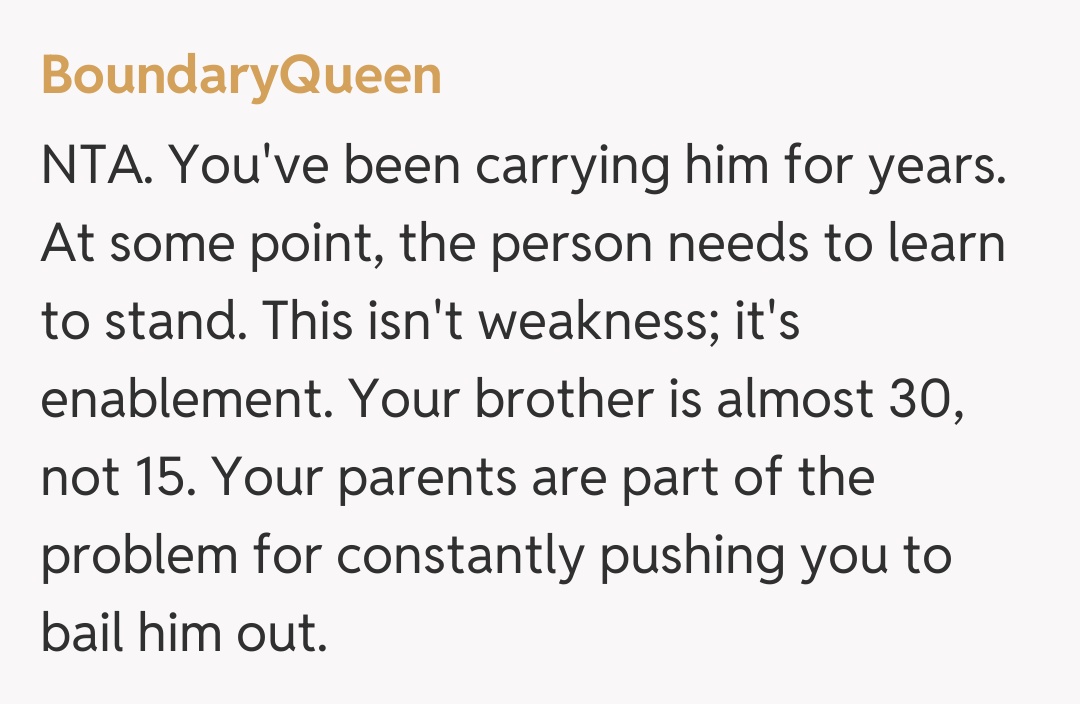 Comentariu de la BoundaryQueen