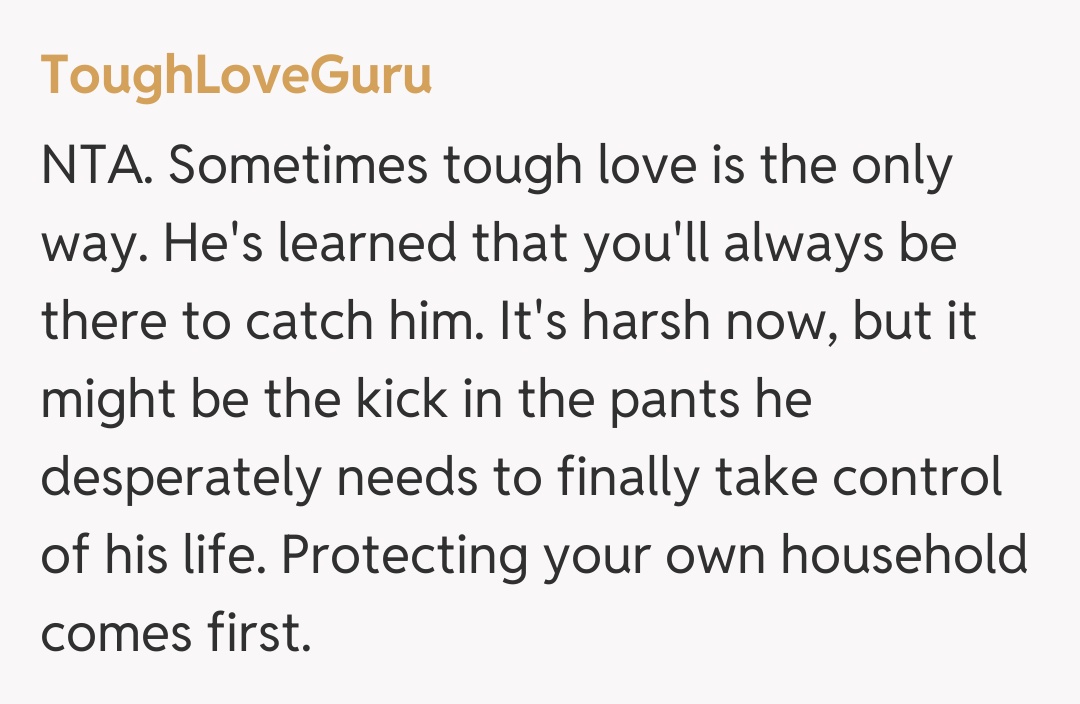 Comentariu de la ToughLoveGuru