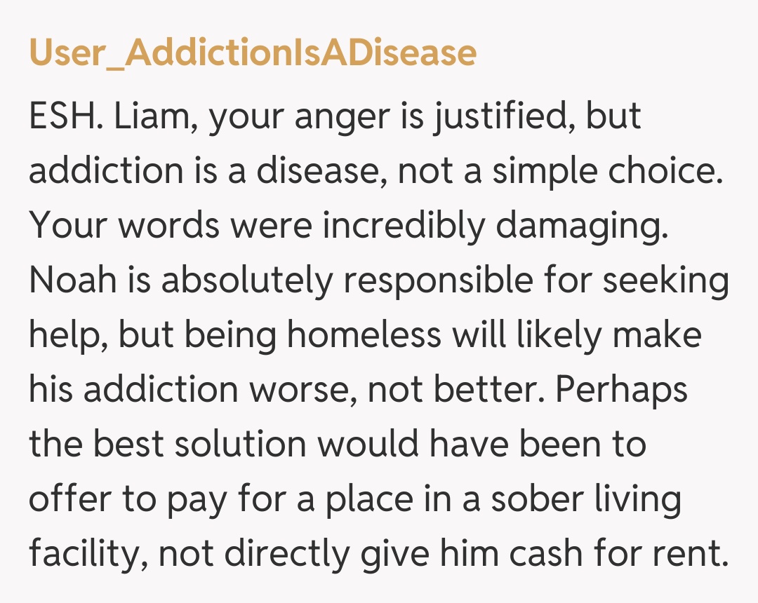 Comentariu de la User_AddictionIsADisease