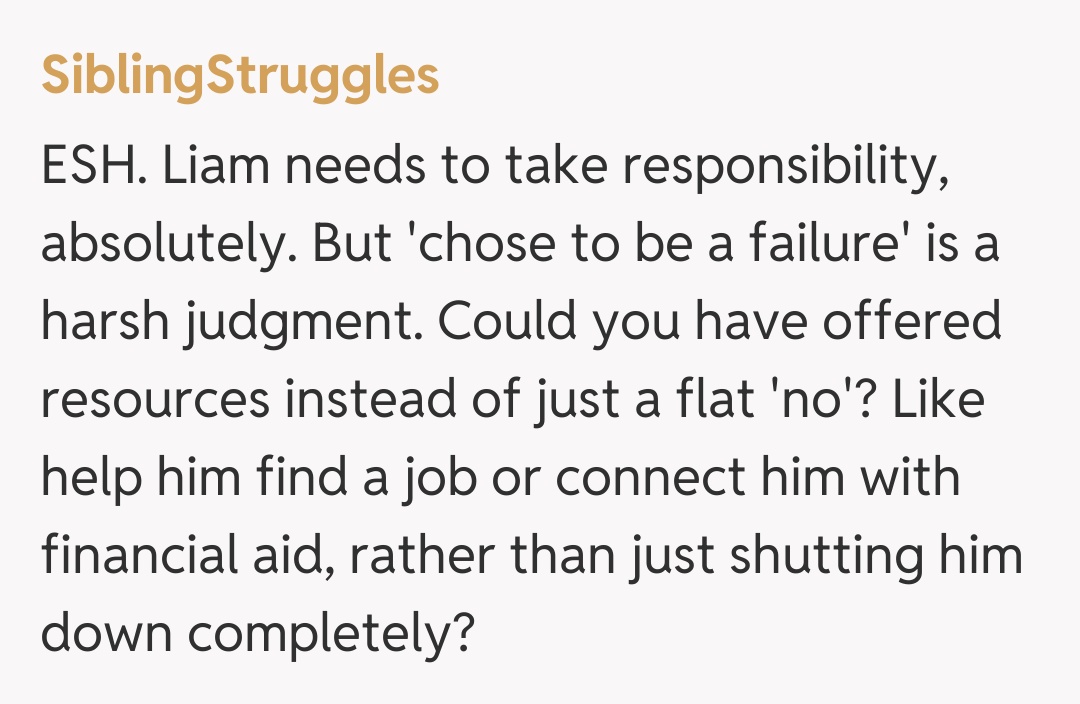 Comentariu de la SiblingStruggles