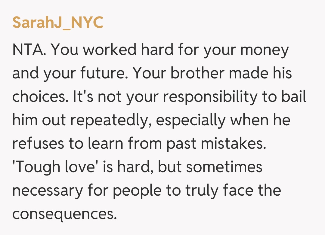 Comentariu de la SarahJ_NYC