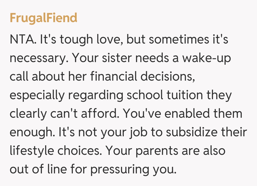 Comentariu de la FrugalFiend