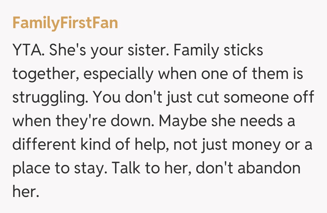 Comentariu de la FamilyFirstFan