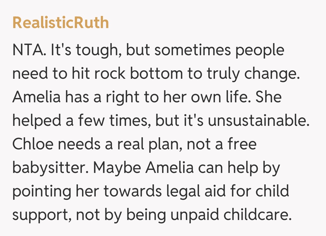 Comentariu de la RealisticRuth