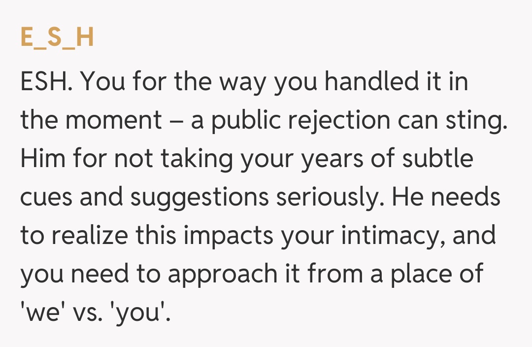 Comentariu de la E_S_H