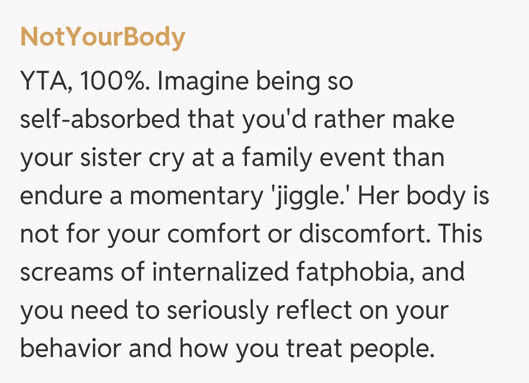 Comentariu de la NotYourBody