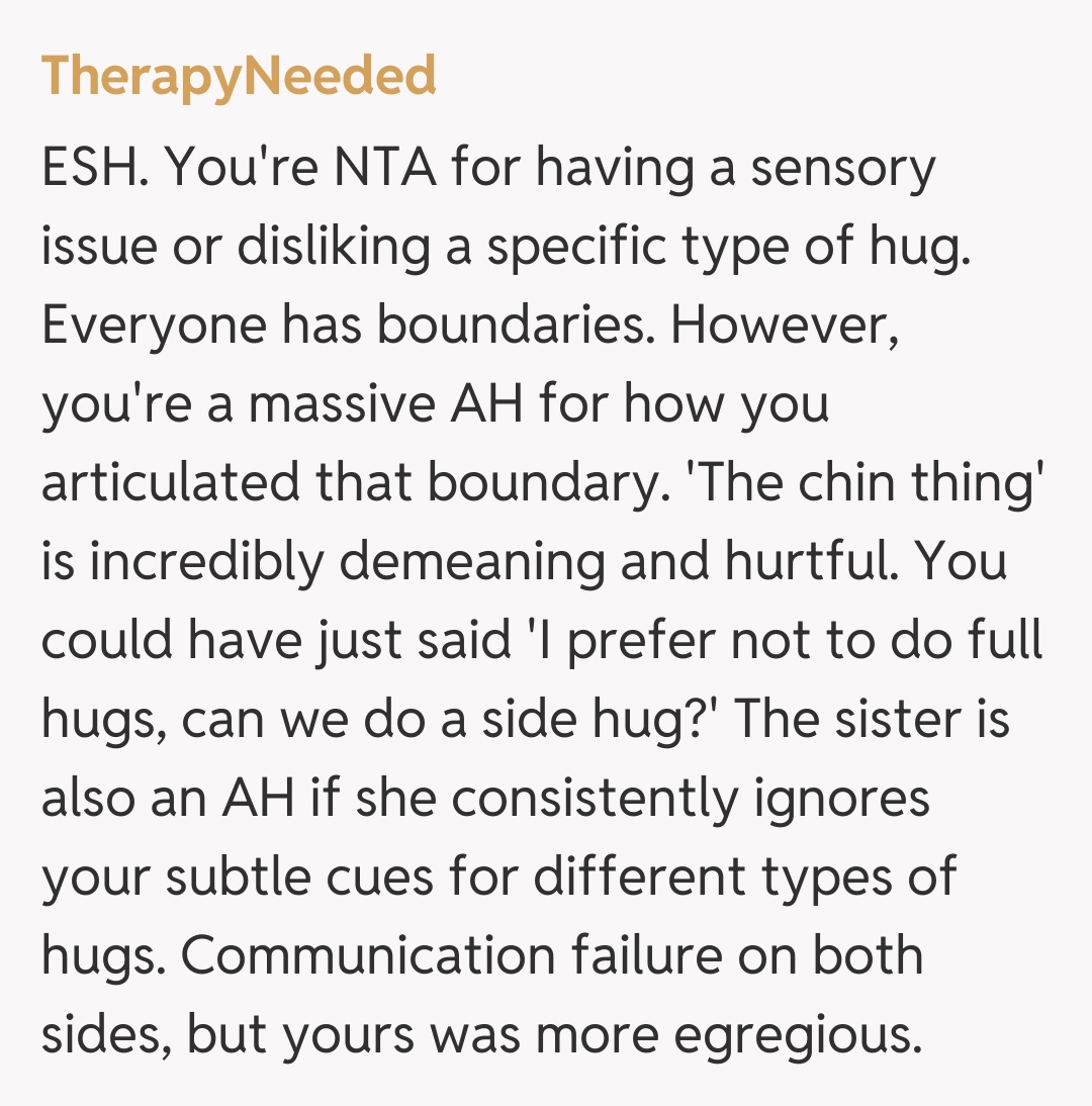 Comentariu de la TherapyNeeded