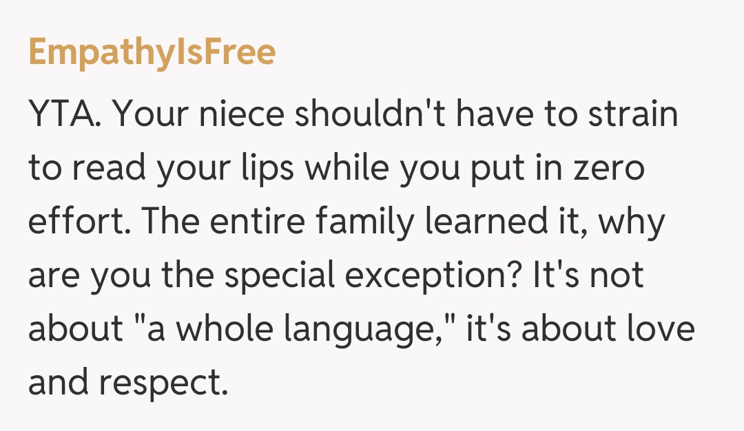 Comentariu de la EmpathyIsFree