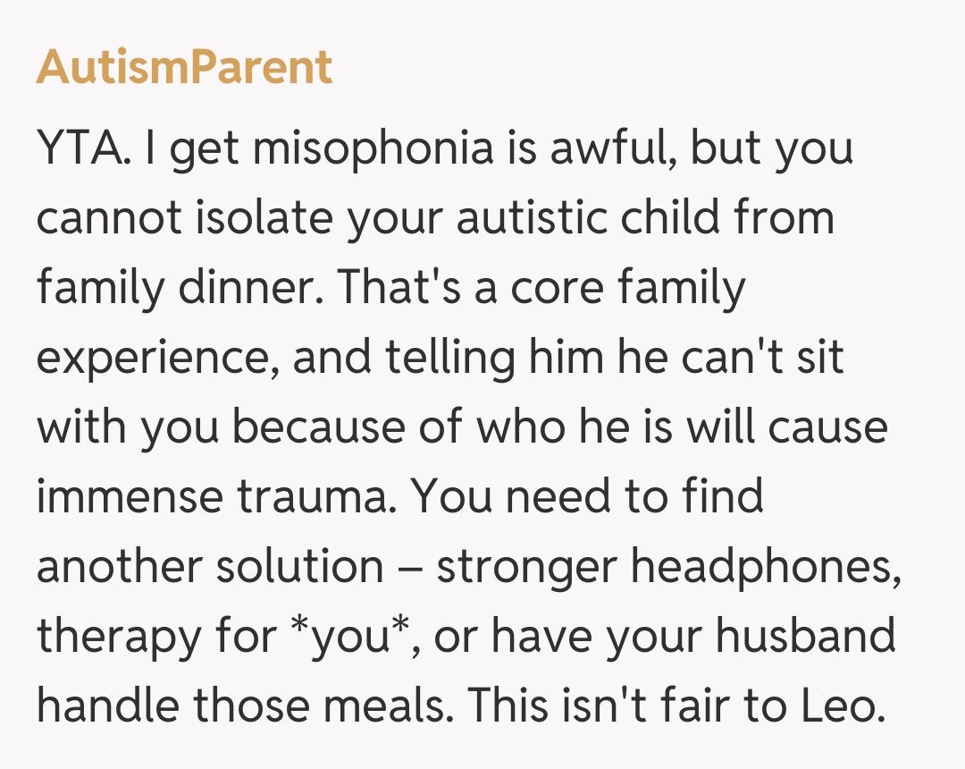 Comentariu de la AutismParent