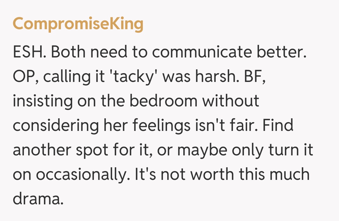 Comentariu de la CompromiseKing